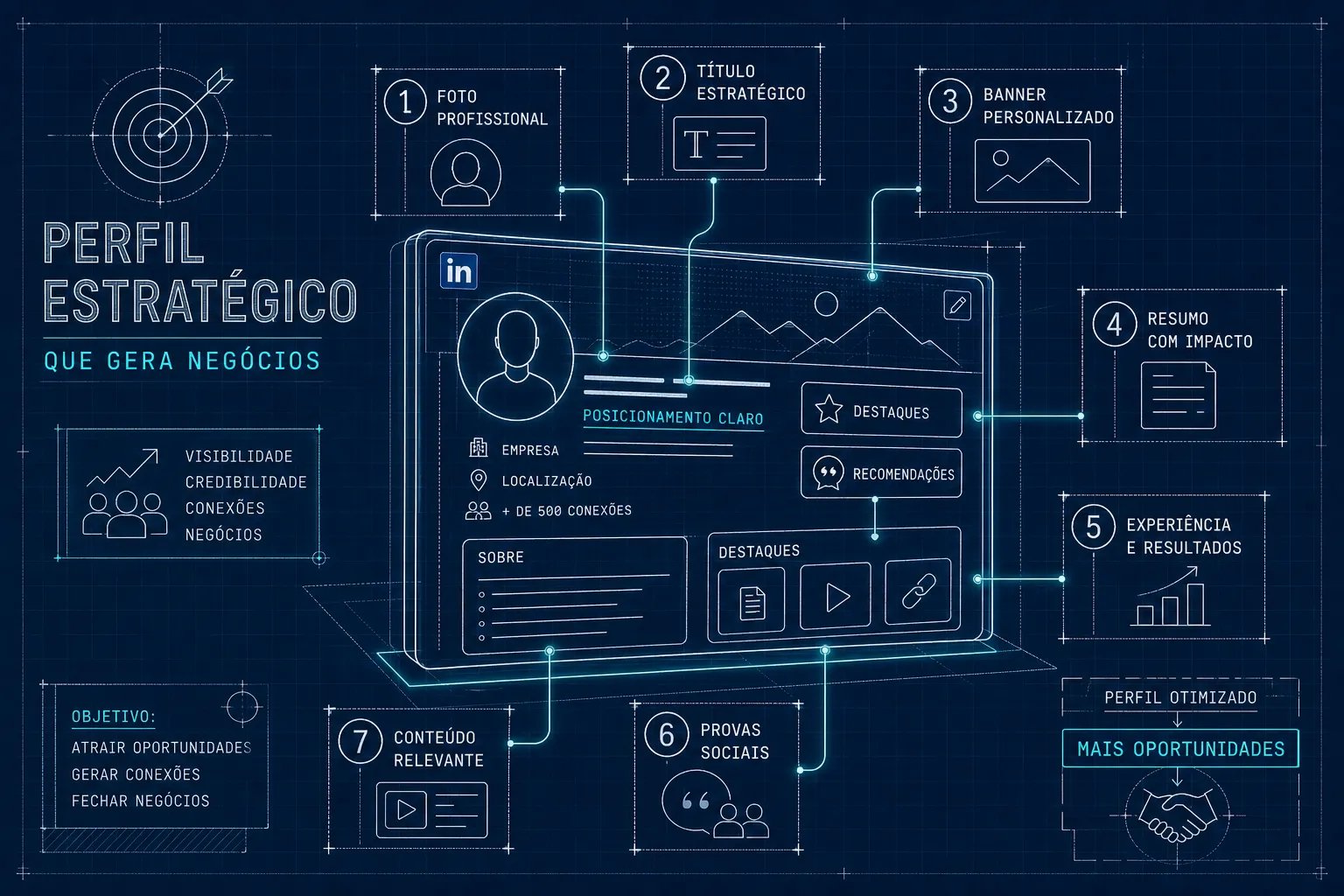 7 elementos de um perfil estratégico no LinkedIn que gera negócios