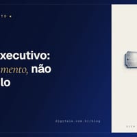Gravura de uma placa de porta executiva sobre painel de papel, capa do guia de perfil LinkedIn executivo