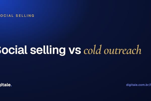 Card editorial Digitale: social selling vs cold outreach