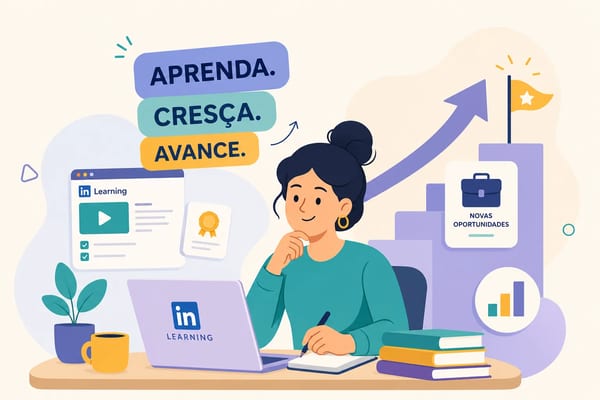 Capa editorial: Como usar o LinkedIn Learning para alavancar sua carreira, por Digitale