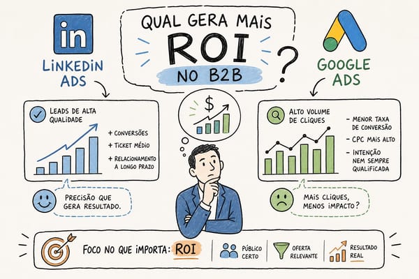 LinkedIn Ads ou Google Ads: qual gera mais ROI no B2B?