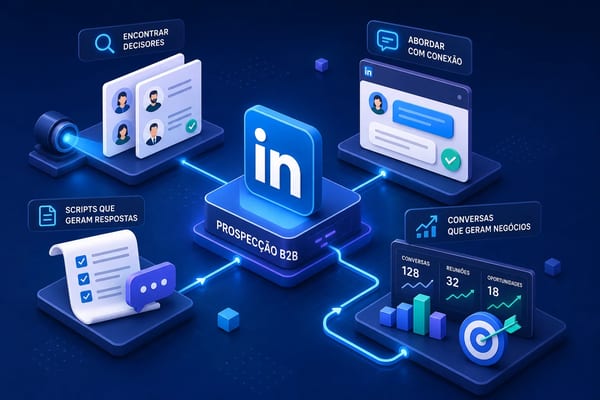 Prospecção B2B no LinkedIn: roteiro completo, scripts e resultados